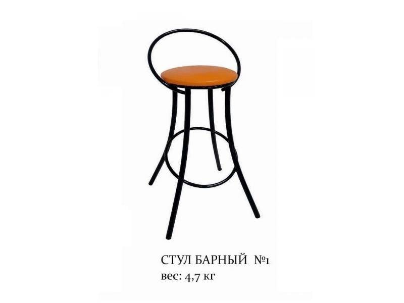 стул барный №1 с окрашенным металлокаркасом в Махачкале