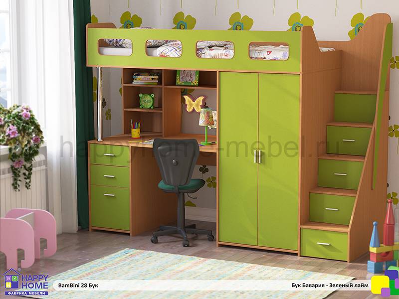 кровать-чердак bambini 28 в Махачкале