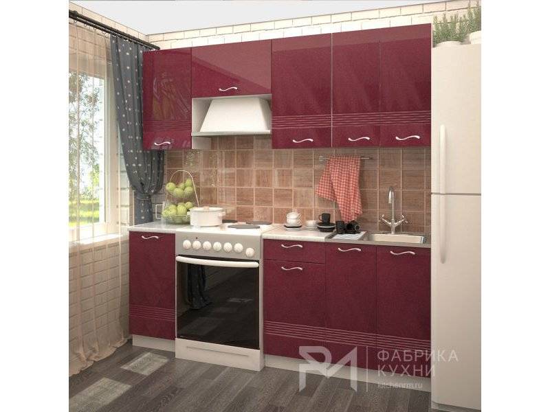 кухня гламур с фрезеровкой волна в Махачкале