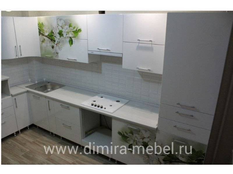кухня мдф эмаль с фотопечатью в Махачкале