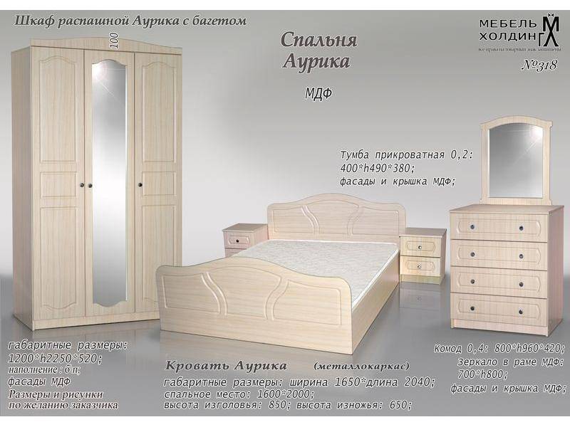 спальный гарнитур «аурика» в Махачкале