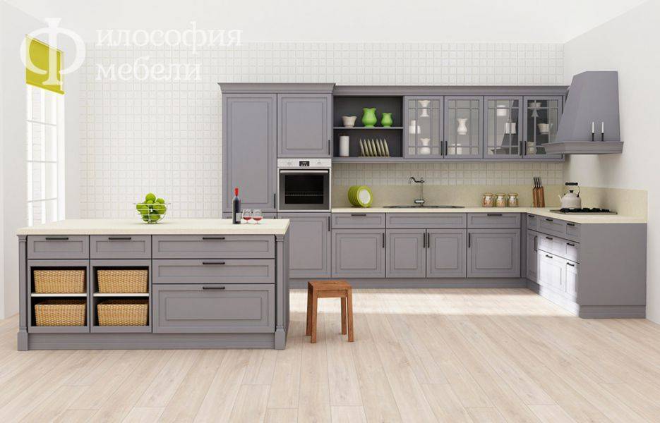 кухня №31 с островом в Махачкале