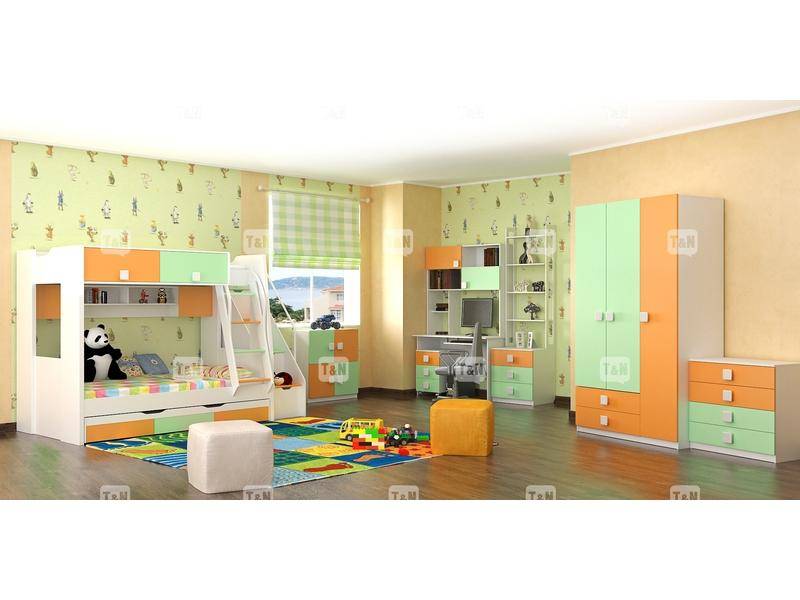 детская двухъярусная кровать rich green в Махачкале