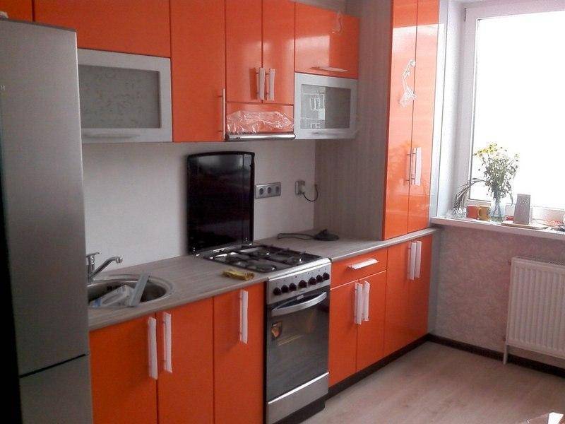 кухня оранжевая мдф в Махачкале