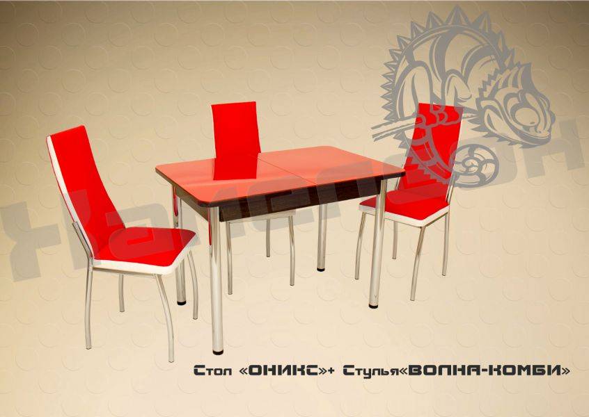 стол оникс + стул волна-комби в Махачкале