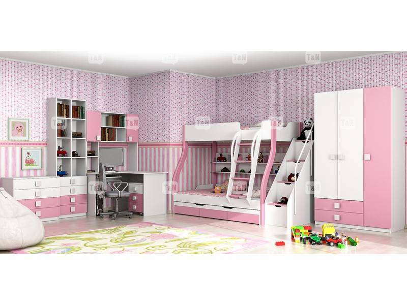 детская двухъярусная кровать tracy pink в Махачкале