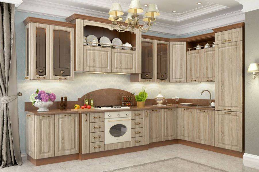 классическая кухня равенна на заказ в цвете мокко в Махачкале