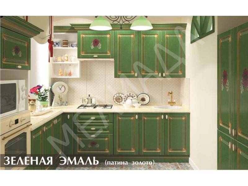кухня зелёная эмаль в Махачкале