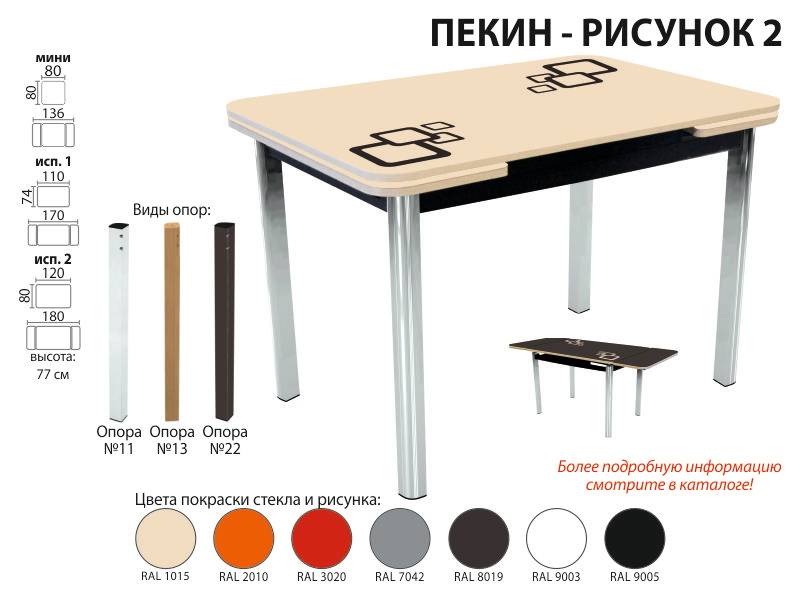 стол пекин рисунок 2 в Махачкале