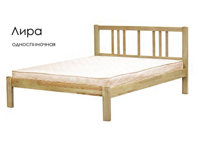 кровать лира из массива сосны в Махачкале