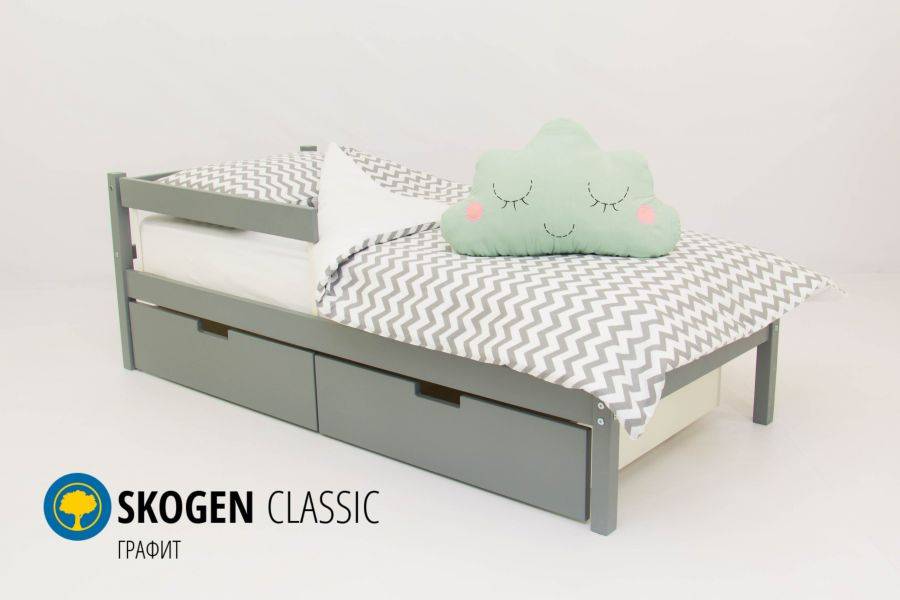 детская кровать skogen classic графит в Махачкале
