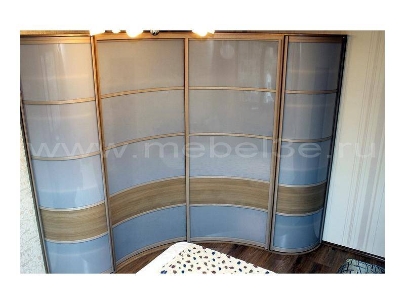встроенный радиусный шкаф-купе 2560х2560 в Махачкале