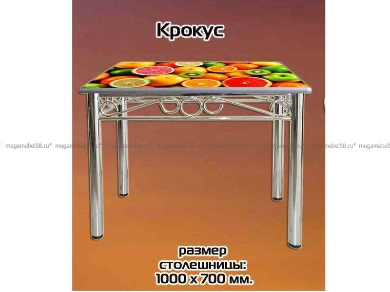 стол с фотопечатью крокус в Махачкале