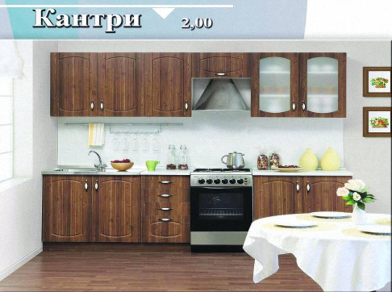 кухня прямая «кантри» в Махачкале