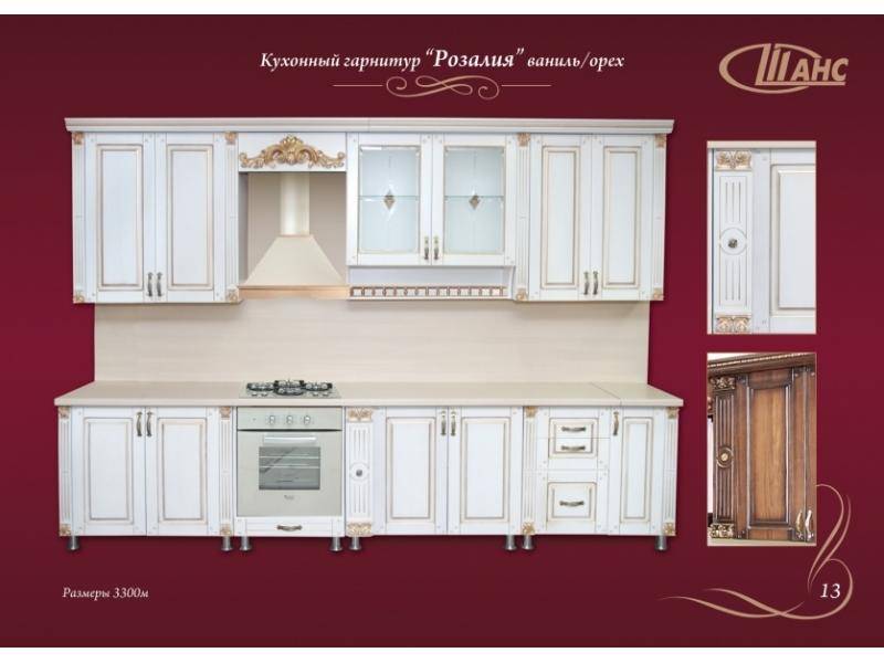 кухонный гарнитур прямой розалия в Махачкале