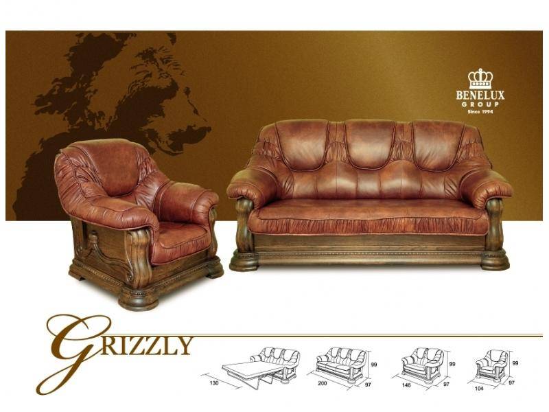 кожаный диван grizzly в Махачкале