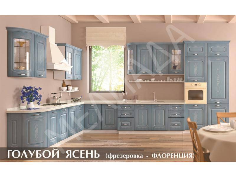 кухня голубой ясень в Махачкале