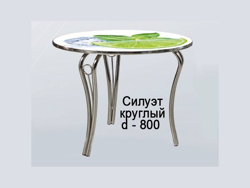 стол обеденный силуэт круглый в Махачкале