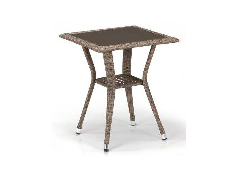 стол из ротанга t25-w56-50x50 light brown в Махачкале