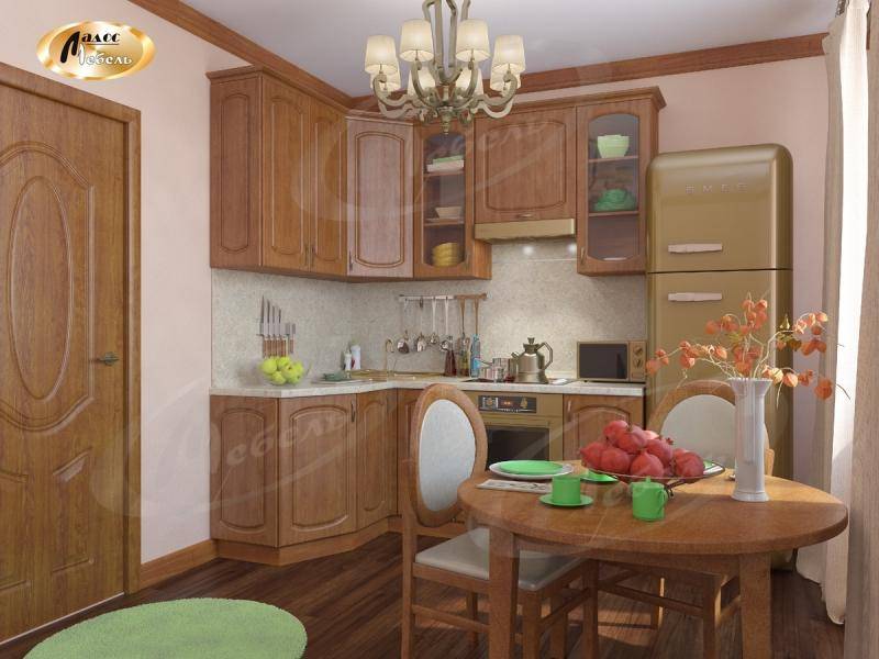 коричневая угловая кухня дуэт в Махачкале