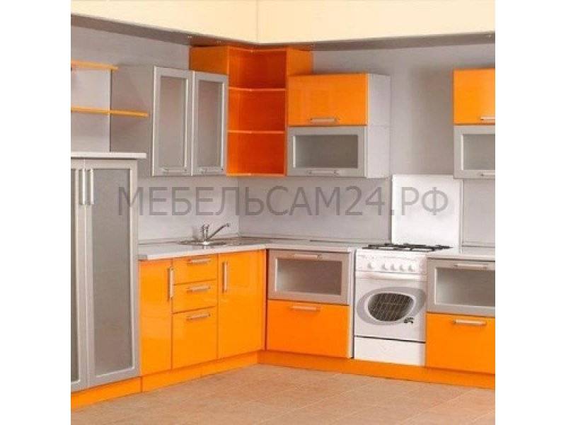угловая кухня апельсин 2 в Махачкале