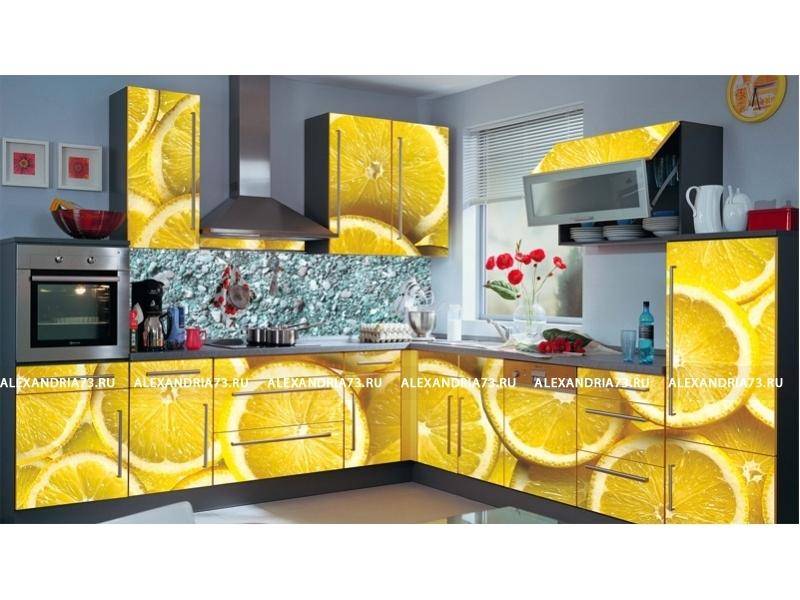 кухня угловая александрия лимоны в Махачкале
