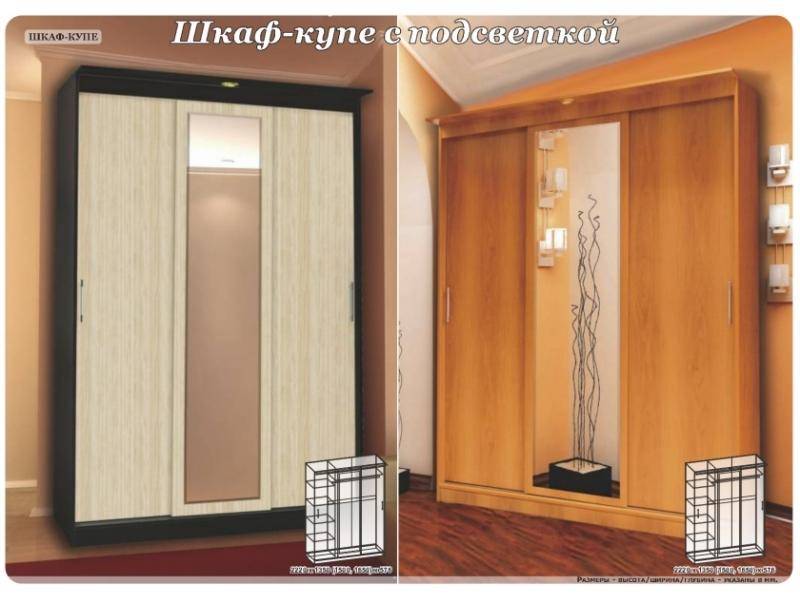 шкаф-купе с подсветкой в Махачкале