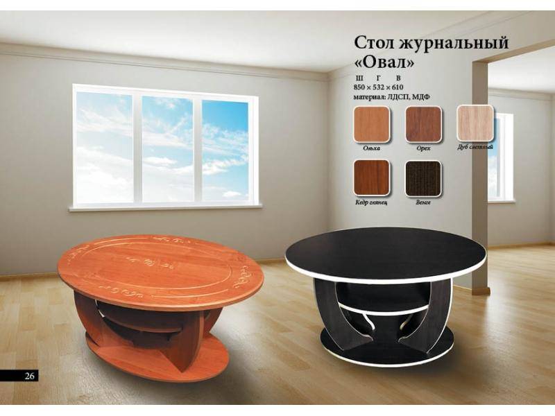 стол журнальный овал в Махачкале