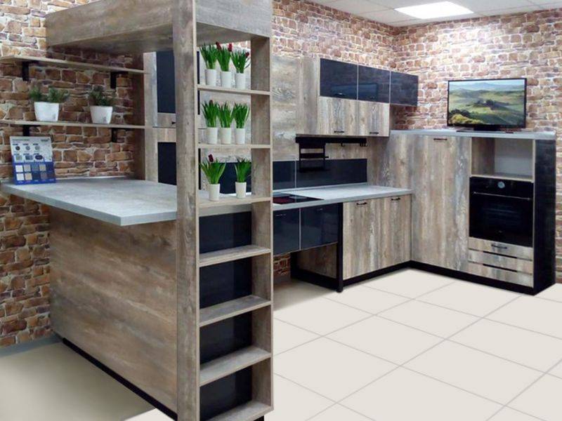 кухня в стиле лофт в Махачкале