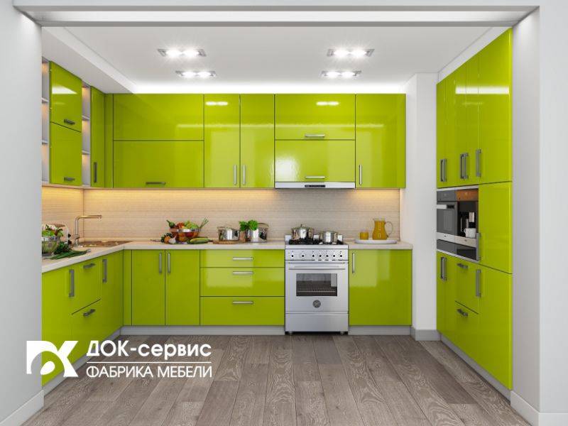 угловая п-образная кухня в Махачкале