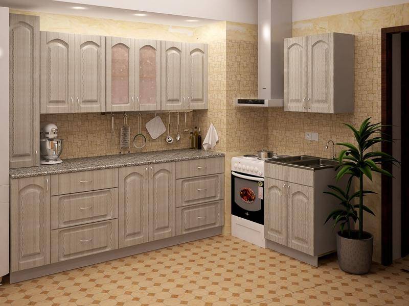 светлая кухня metrio д 2.1 в Махачкале