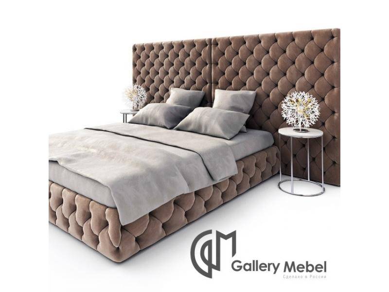 кровать с большим изголовьем letto gm 12 в Махачкале