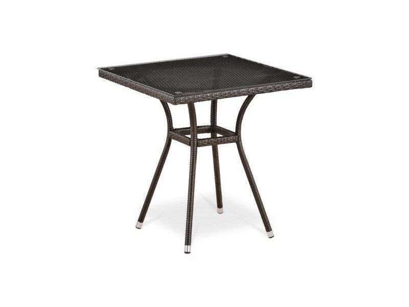 стол из ротанга t282bnt-w51-70x70 brown в Махачкале