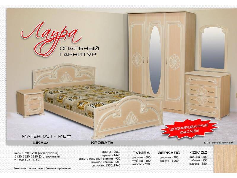 спальный гарнитур лаура в Махачкале