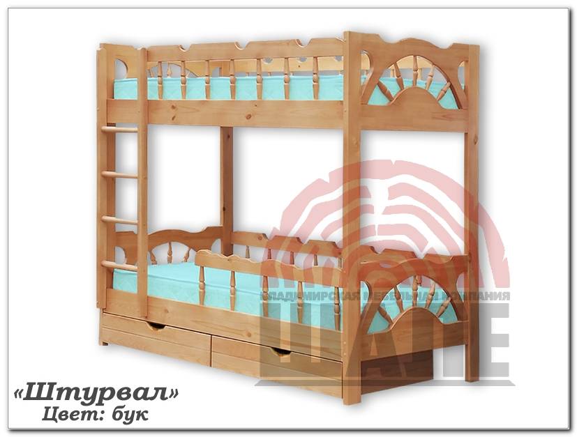2х-ярусная детская кровать штурвал в Махачкале