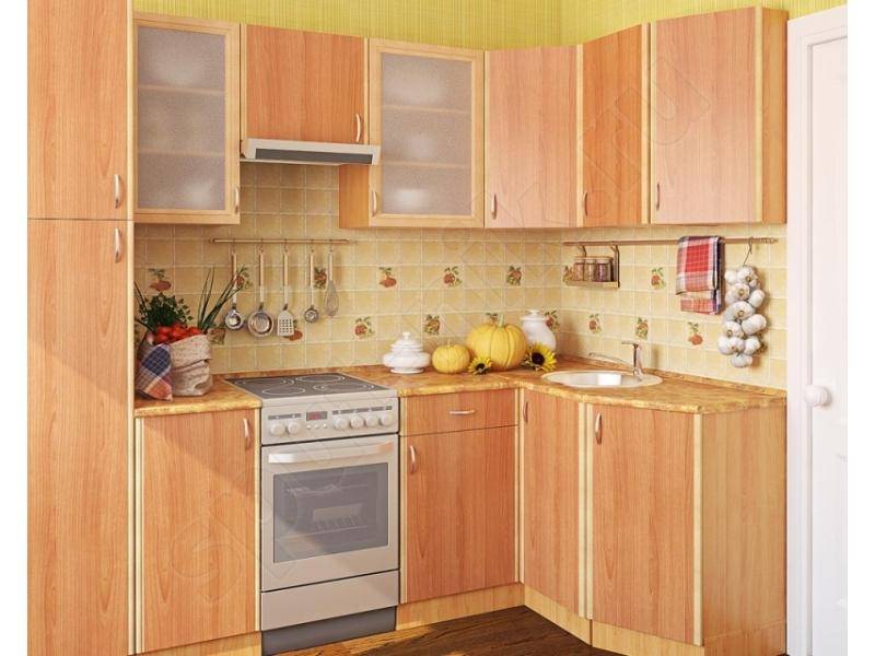 кухонный гарнитур угловой вишня в Махачкале