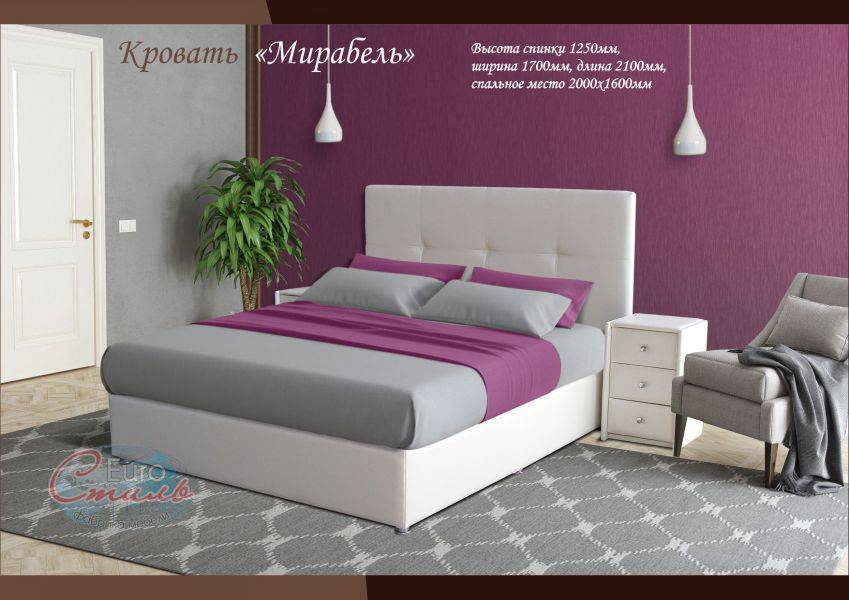 кровать белая мирабель в Махачкале