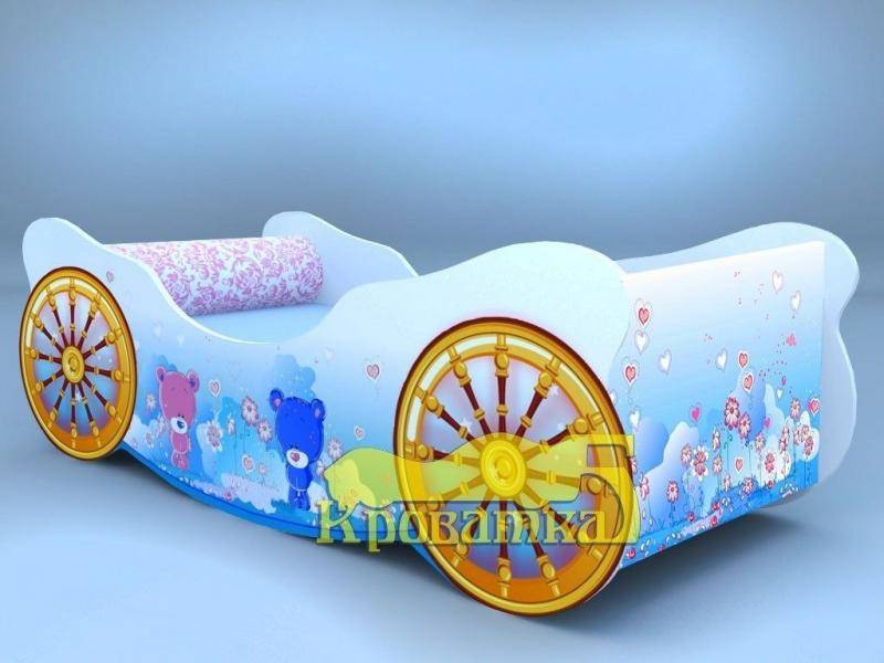 голубая кровать карета мишки в Махачкале