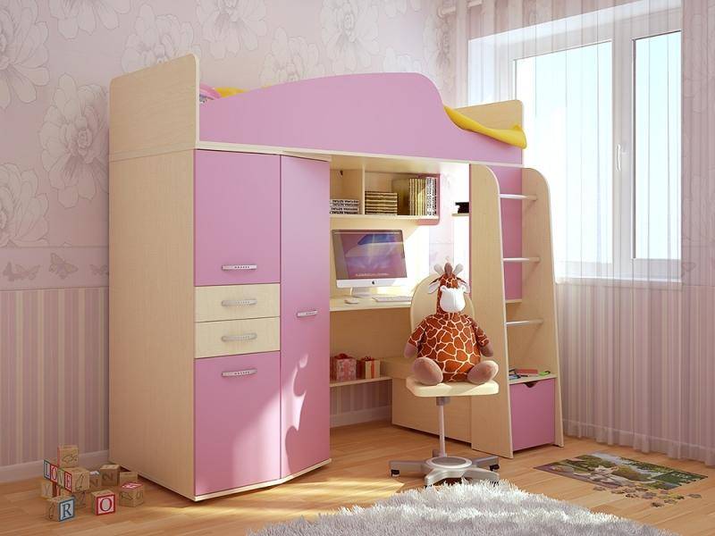 детская кровать нильс с компьютерным столом в Махачкале