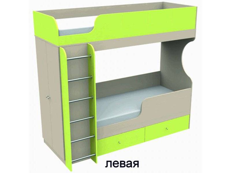 кровать двухъярусная со шкафом в Махачкале