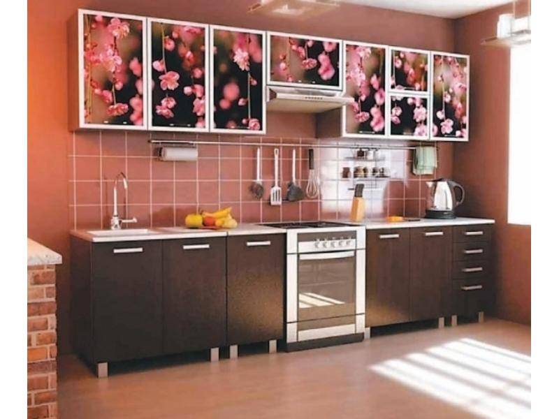 кухонный гарнитур прямой сакура в Махачкале