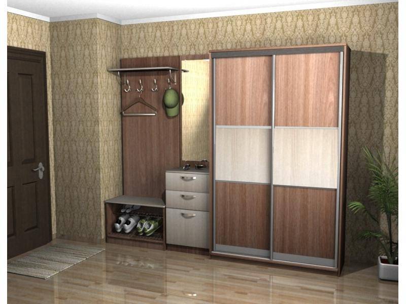 прихожая со шкафом-купе в Махачкале