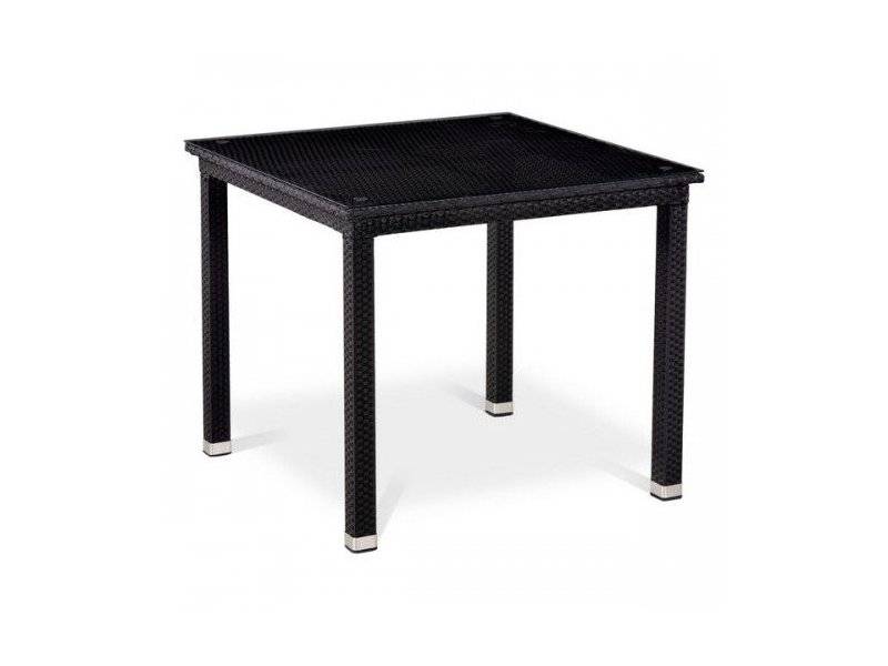 стол из ротанга t246st-90x90 black в Махачкале