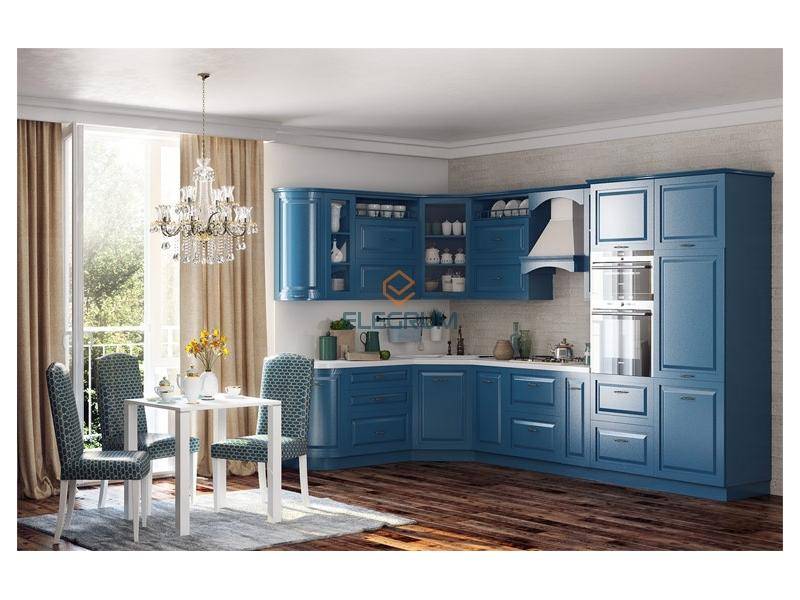 синяя кухня genoa крашеный mdf в Махачкале