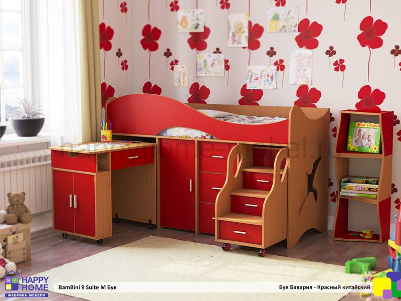 детская кровать-чердак bambini 9 suite m в Махачкале