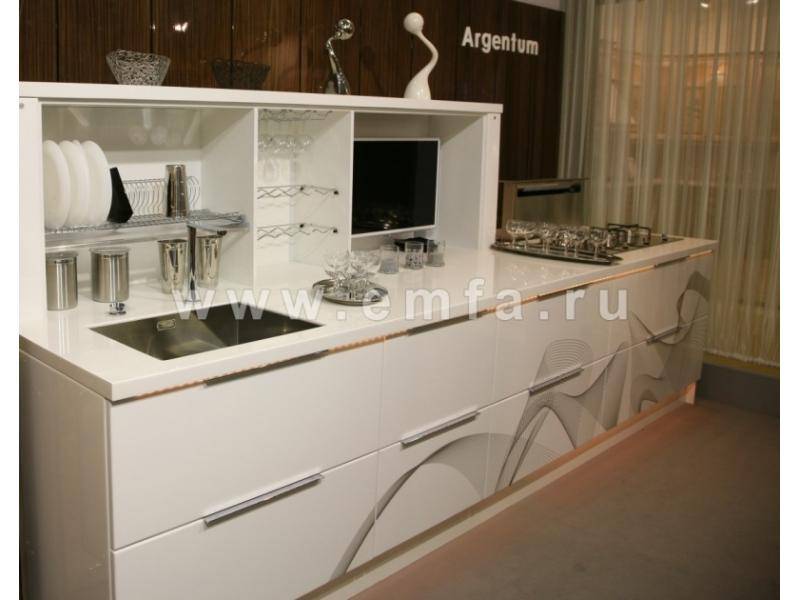 кухонный гарнитур прямой argentum в Махачкале