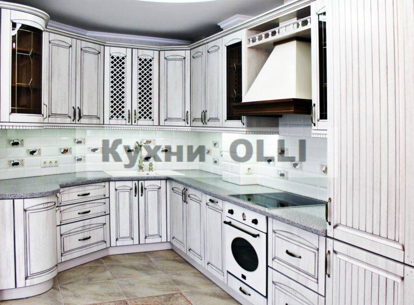 кухня мдф в пленке пвх с патиной в Махачкале