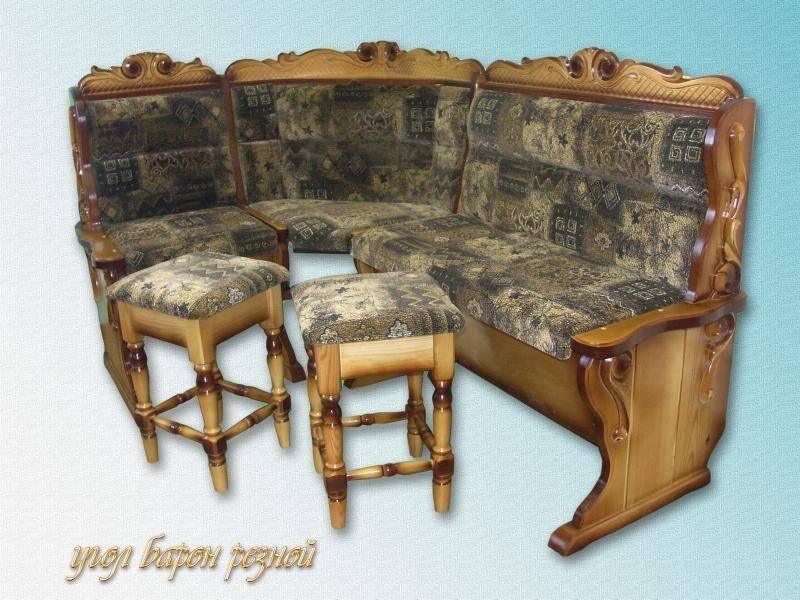 кухонный уголок барон резьба в Махачкале