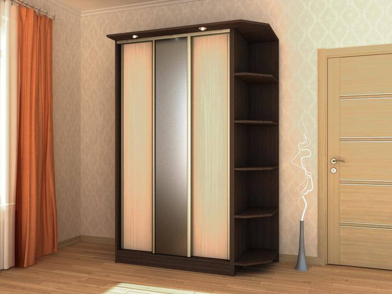 шкаф-купе с угловыми полками 1 в Махачкале