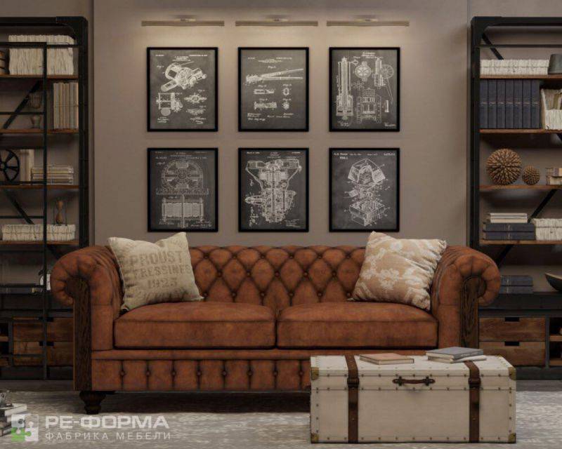 диван chesterfield 1 в Махачкале